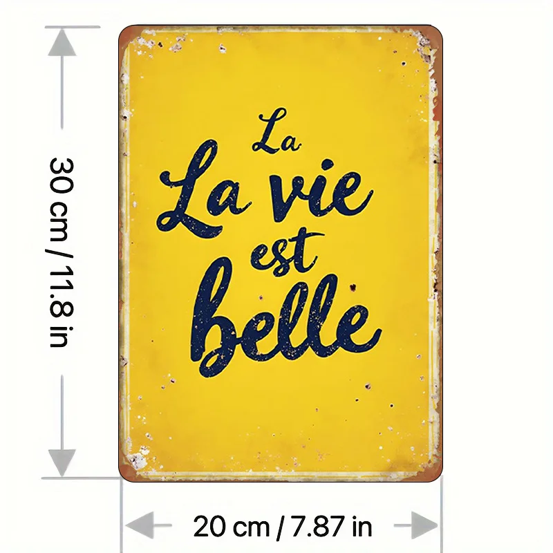 1pc 8.0*12.0inch Metal Sign, 