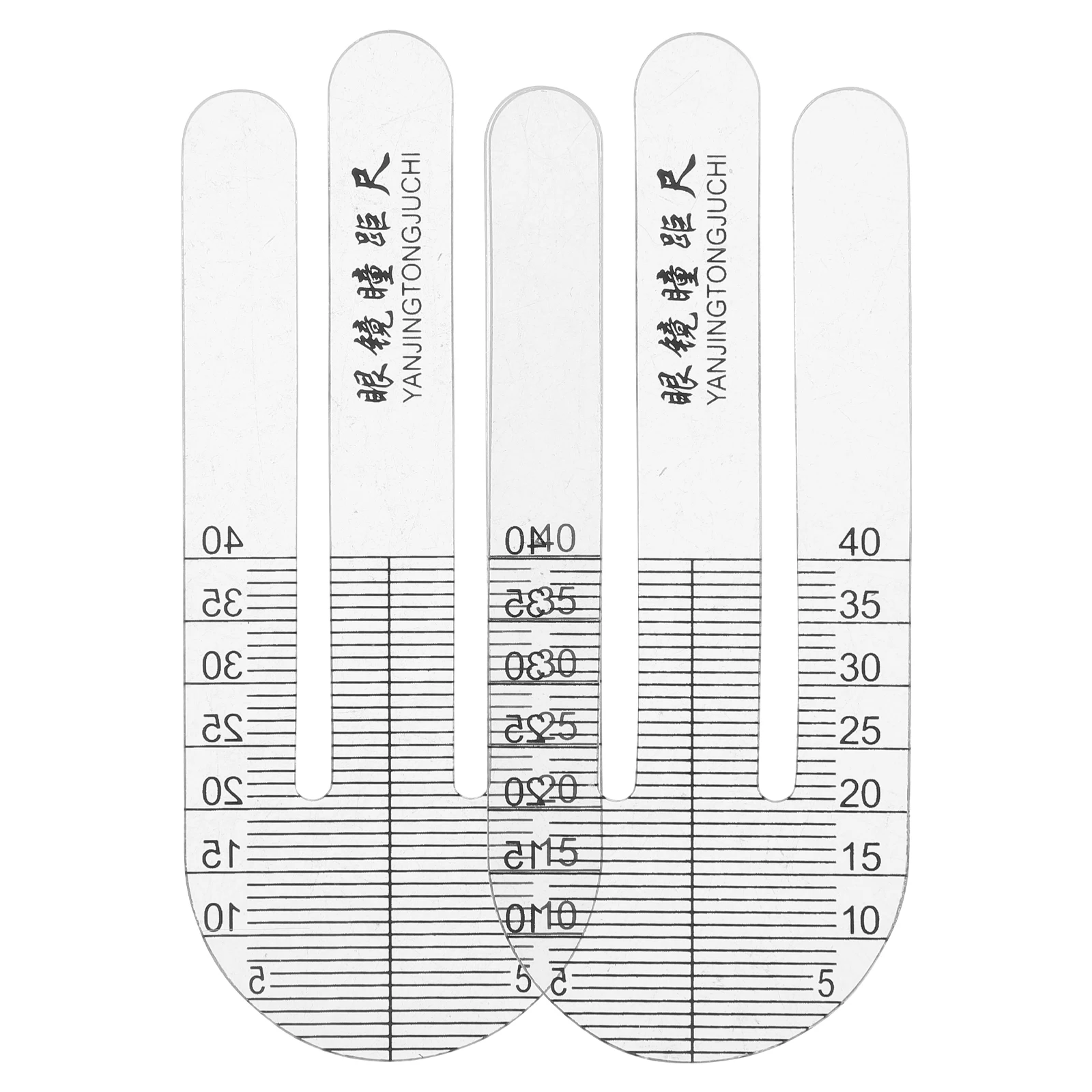 

2pcs Pupil Distance Ruler Portable Precision Eye Measurement Tool For Optometrist Practical Soft Ruler Travel Use Pupil Distance