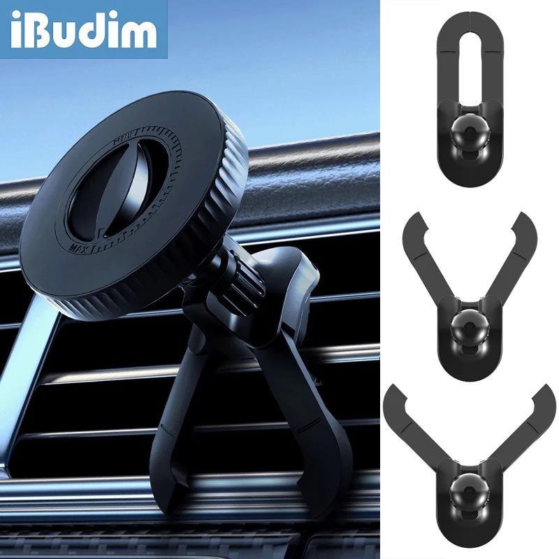 Universal Magnetic Car Air Vent Clips Cellphone Holder Magnet Car Phone Stand for MagSafe iPhone 17 16 Xiaomi GPS Brackets