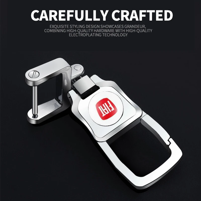 1pcs Metal Car Keychain Keyring Key Accessories For Fiat Volkswagen Suzuki Kia Chevrolet Seat MINI Alfa Romeo Honda Jaguar view 5