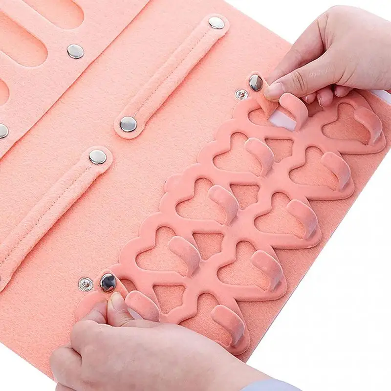 

1Pcs Large-Capacity Children Girl Hair Accessory Display Storage With Love Hook Hair Clip Organizer Hanger