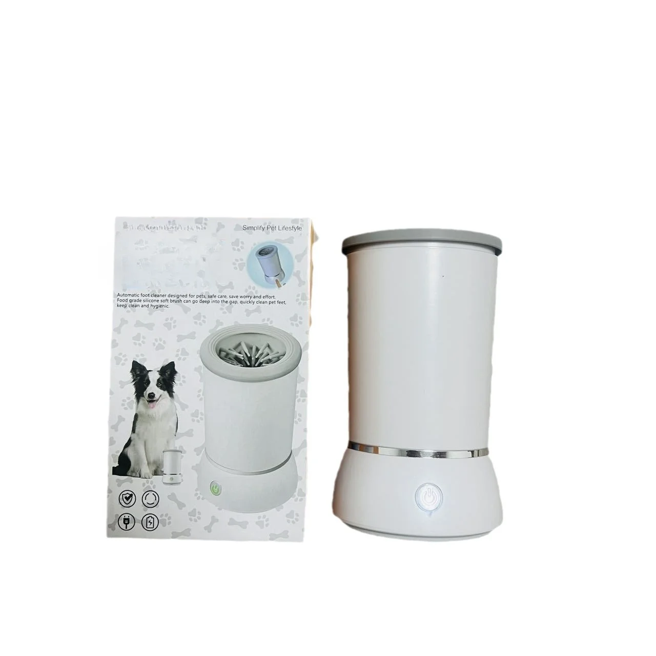 New automatic dog and cat paw cleaner Pet lifestyle products Electric paw washer Pet foot wash cup