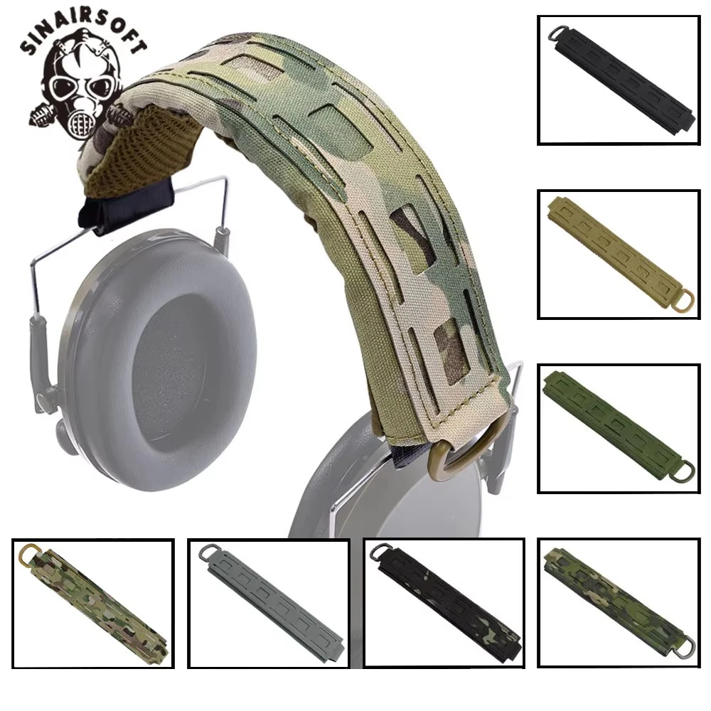 Modular Headphone Stand Protection Cover Tactical Call Headband Earmuff MOLLE Protection Case For Hunting  Accessories