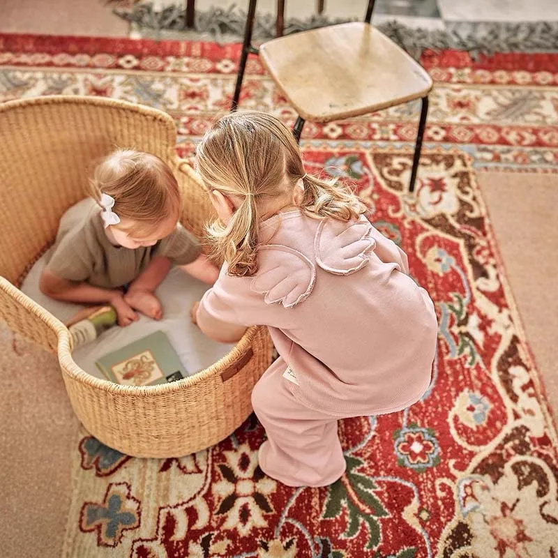 2025년 가을 아기 여아용 3D 날개 홈웨어 상의와 바지 투피스 세트, 키즈 부티크 의류 (단품 판매)