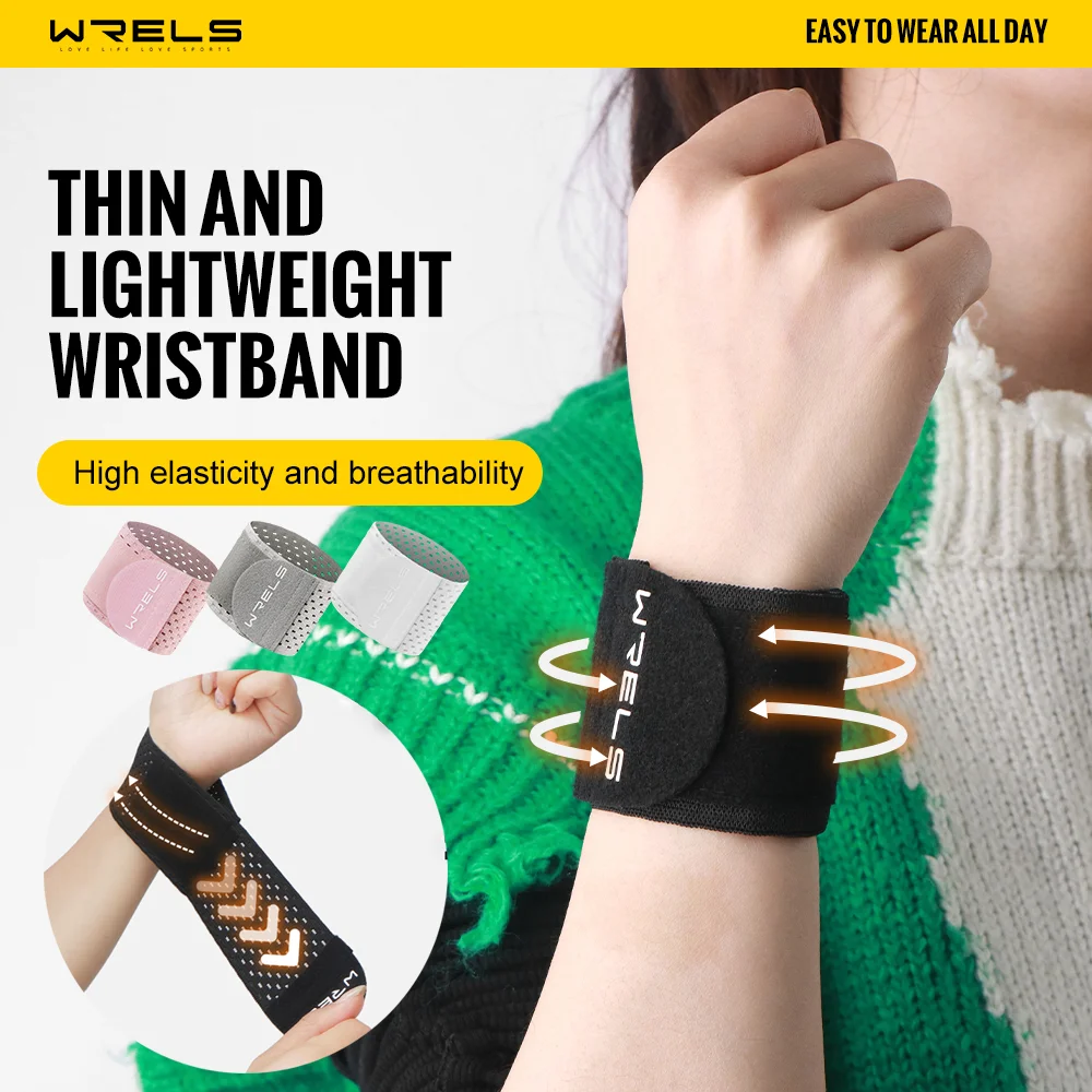WRELS Summer Ice Cooling Wrist Sweatband Sport Wristband Fitness Run Gym Towel Wrist Protect Tennis Wrist Guard Protector Strap