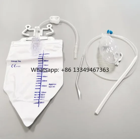 Post Surgery Closed Wound Drainage System With Trocar and Bag for Reduce Hematoma Risk