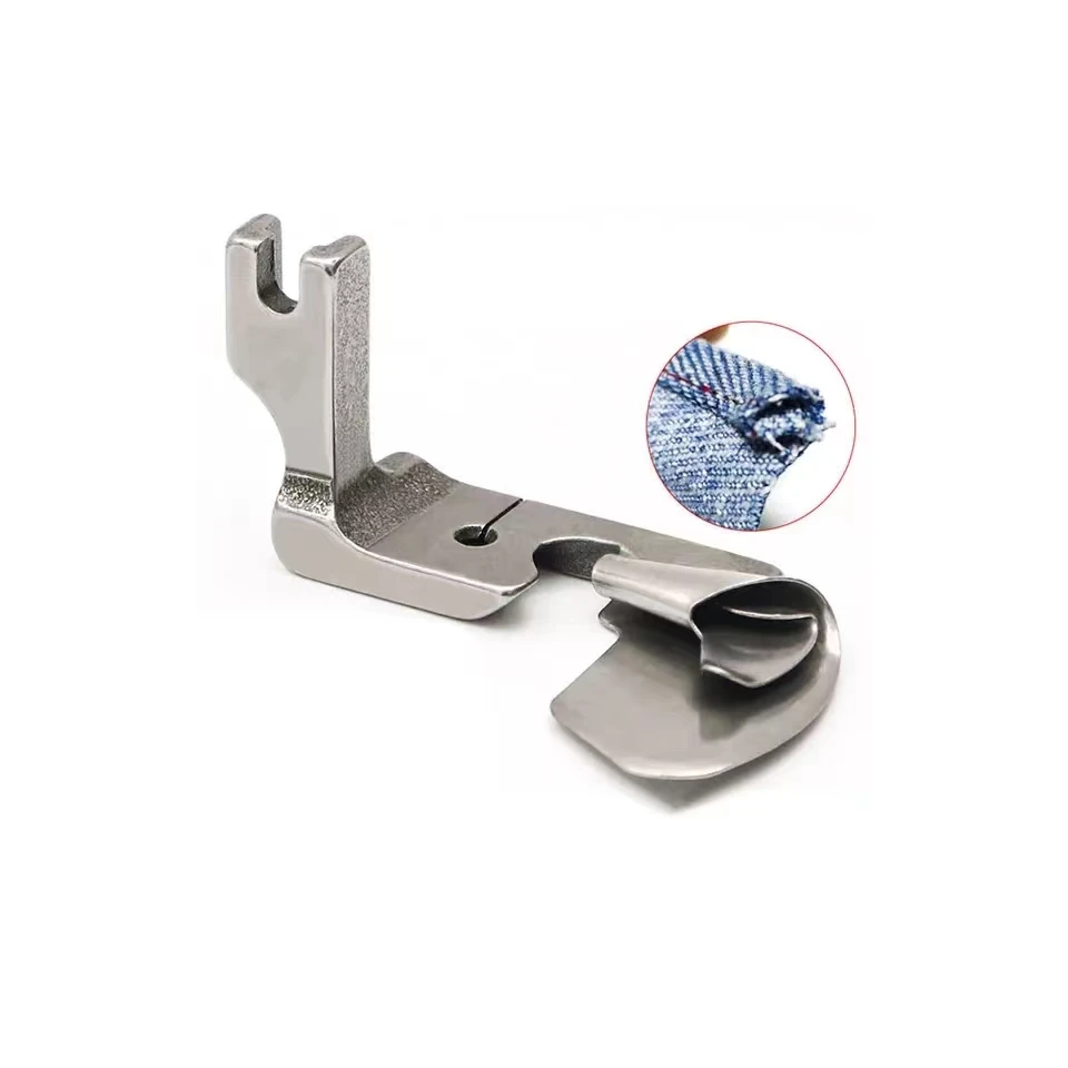 Industrial Sewing Machine Curved Hemming Foot Crimping Presser Foot Hem Pull Tube Presser Foot