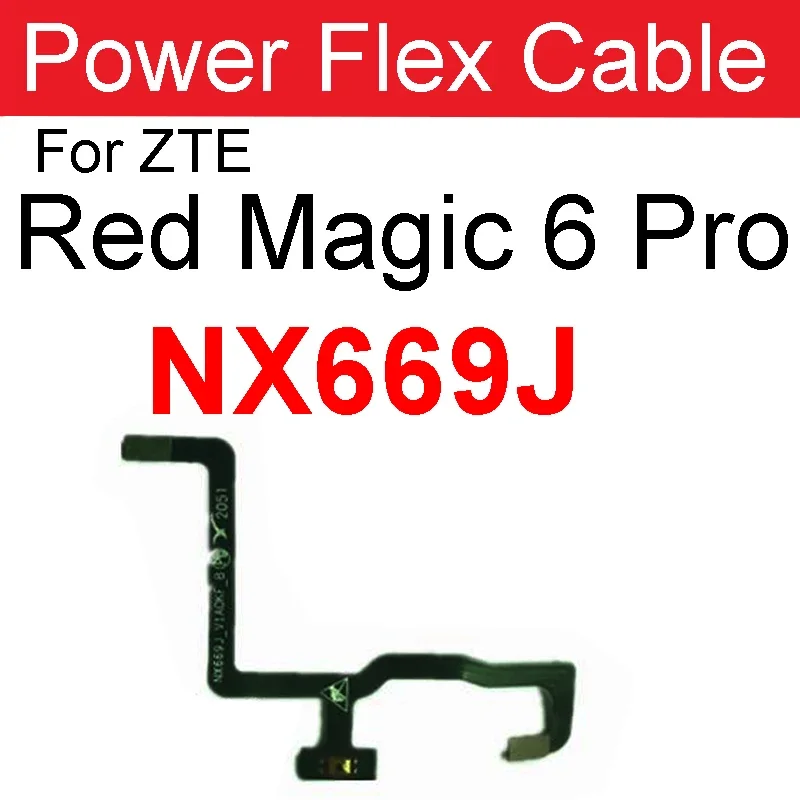 Power Volume Buttons Flex Cable For ZTE Nubia Red Magic 3 NX629J 3S 5G 5S NX659J 6 6Pro NX669J 7 NX679J 7Pro NX709J Volume Power