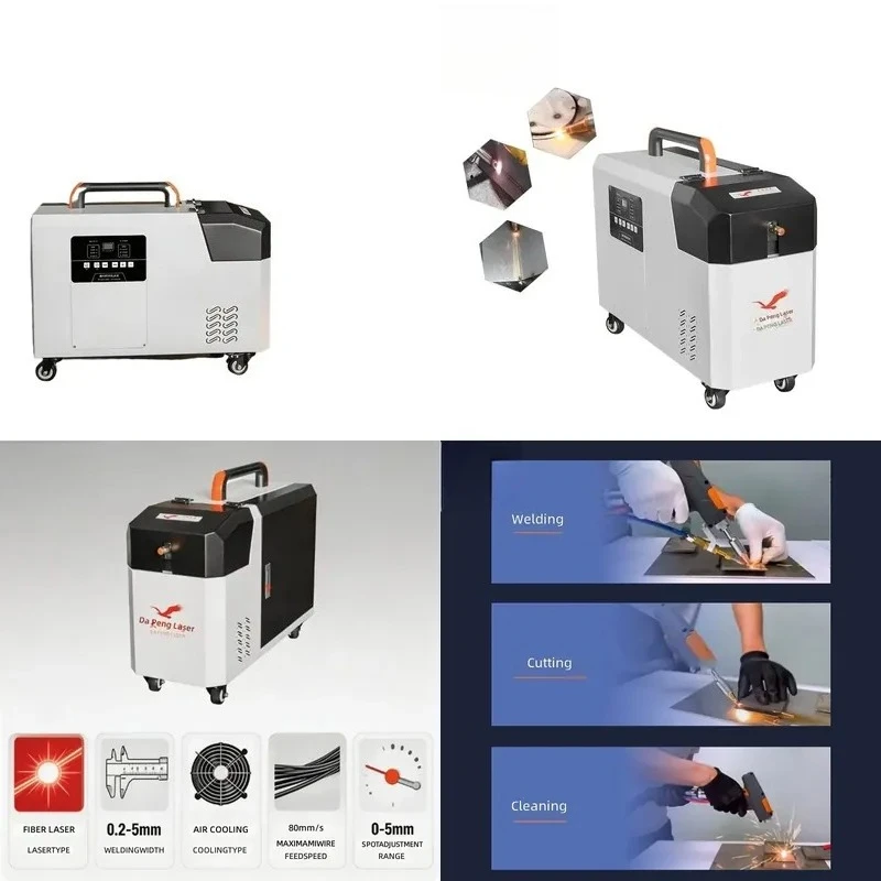 Customized 1500W 2000W 3000W Air Cooled 4 in 1 Handheld Fiber Laser Welding Machine for Metal Welding and Cleaning
