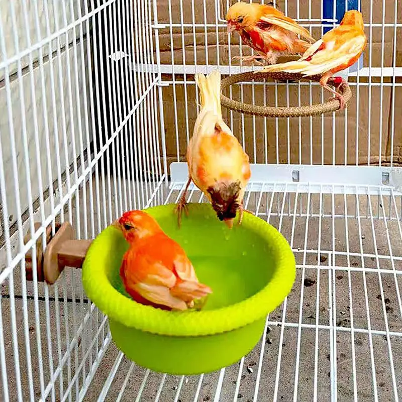 Bird Baths For Outdoors Budgie Bath Parrot Shower Box Bathing Tub Container Cage Accessory For Small Medium Parakeet Cleaning