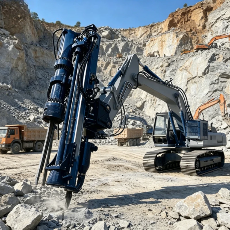 Integrated Rock Drill and Splitter Machine Hydraulic Combined Machine For Metal Ore Mine Granite Quarry Rock Crack Separation