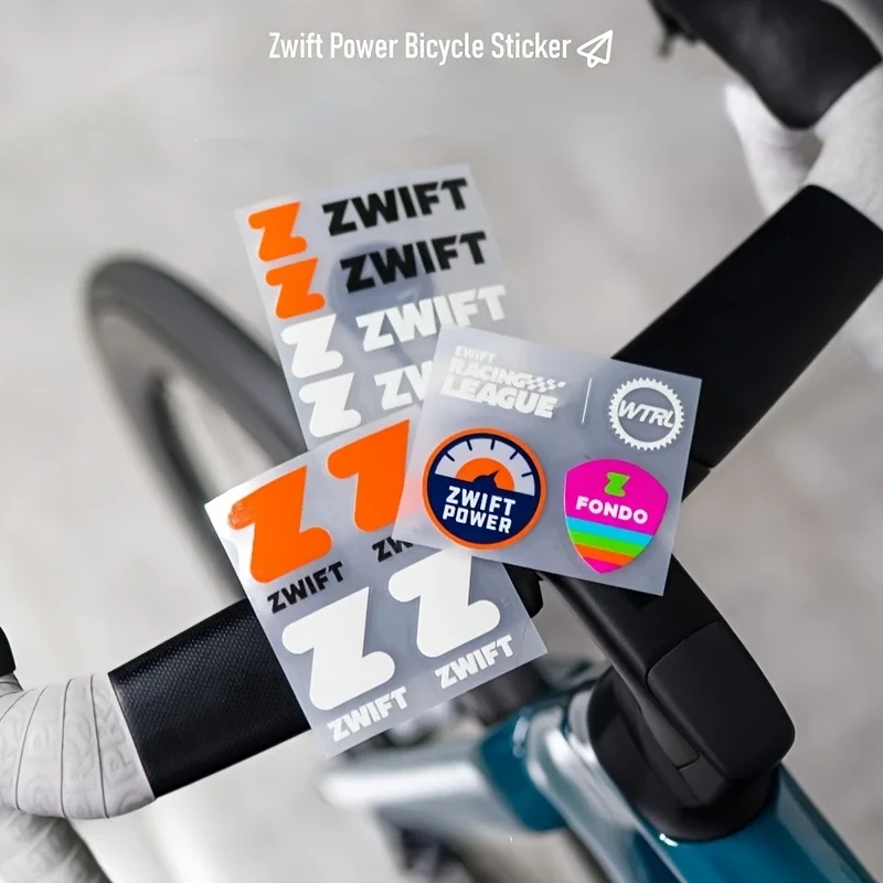 1SET Mehrfarbiges Indoor-Cycling-Sticker-Set, wasserdichte Vinyl-Aufkleber für Rennräder und MTBs