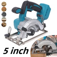 5 Inch 125MM Brushless Electric Rechargeable Circular Saw High Power Cordless Woodworking Cuttiing Tool for Makita 18V Battery