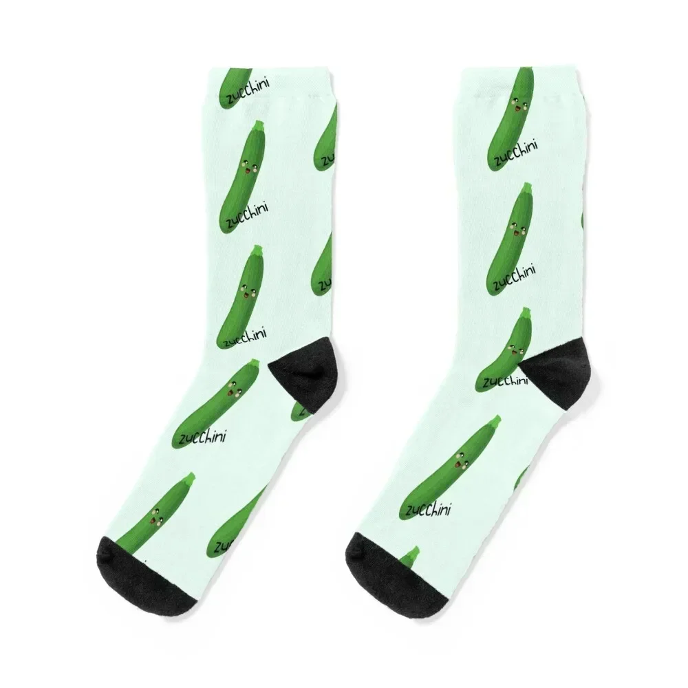 

Funny Kawaii Zucchini Socks colored funny gift cartoon Socks Female Men's