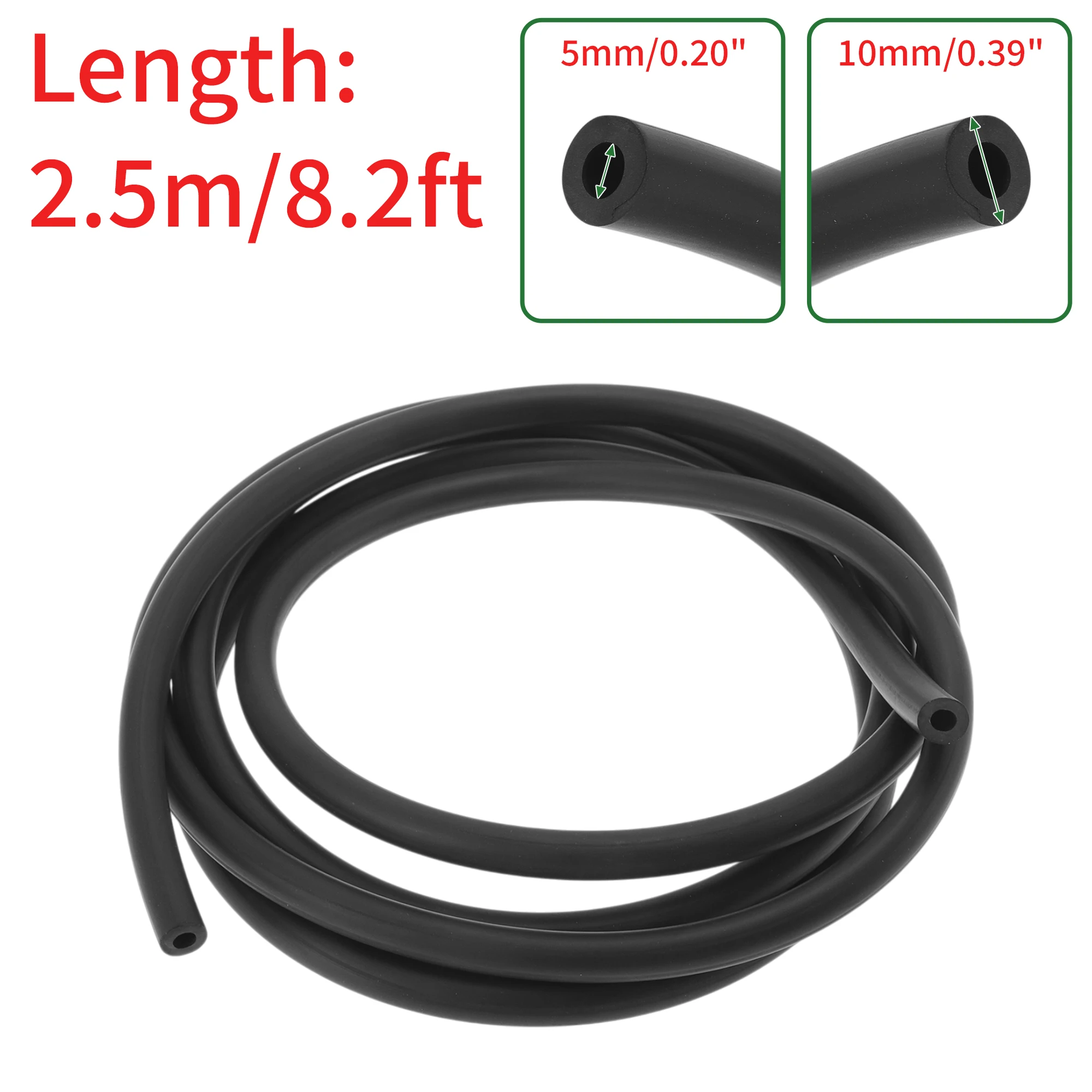 

UXCELL Шланги для смазочного масла 5 мм/0,20 дюйма 10 мм/0,39 дюйма 2,5 м/8,2 фута Водяной шланг Трубка