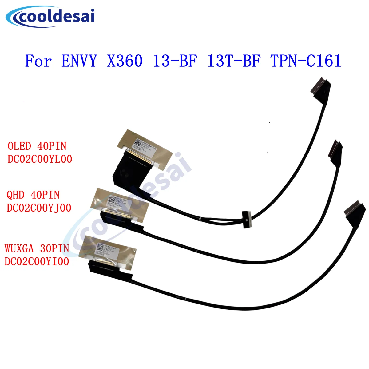 For HP ENVY X360 13-BF 13T-BF TPN-C161 Laptop Video Screen LCD LED Display Ribbon Flex Cable DC02C00YL00 DC02C00YJ00 DC02C00YI00