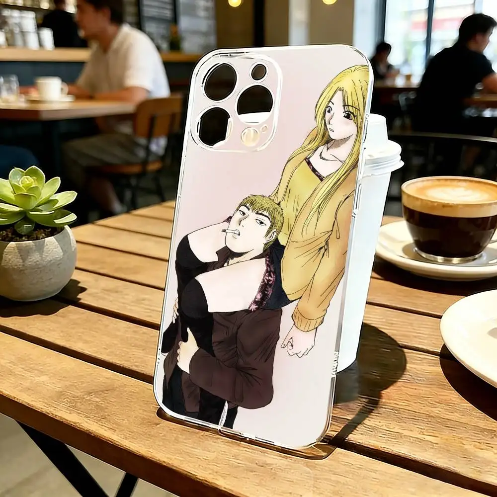 

GTO Great Teacher Onizuka Phone Case For iPhone 17 16 15 14 13 12 11 Mini Pro Max Plus Transparent Cover