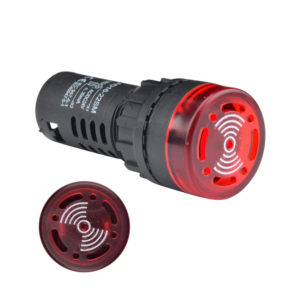 Plastic Power Signal Lamp AD16-22SM Small LED Indicator Light Beads AC 110V 220V DC 12V 24V Red Green Yellow