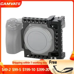 CAMVATE Camera Cage Rig With Cold Shoe Mount &1/4