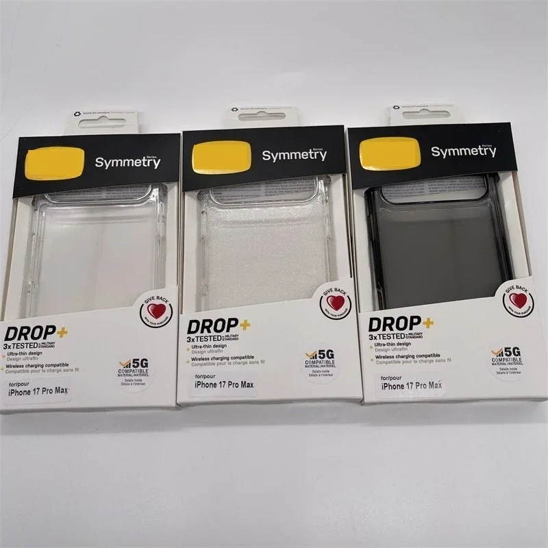 الأصلي سلسلة التماثل واضح جراب هاتف آيفون 17 برو ماكس الهواء 16 15 14 13 12 بريق شفاف Ott صندوق مكافحة الإفلات غطاء #1