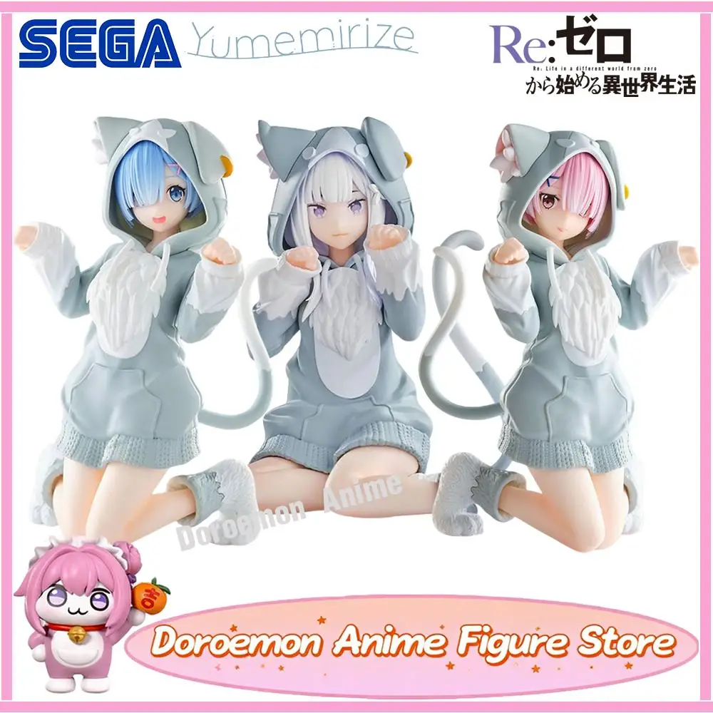 

Pre-Order Original Sega Yumemirize Re:zero -Starting Life In Another World- Emilia Ram Rem Mofumofu Pack Ver. Kawaii Girl Figure