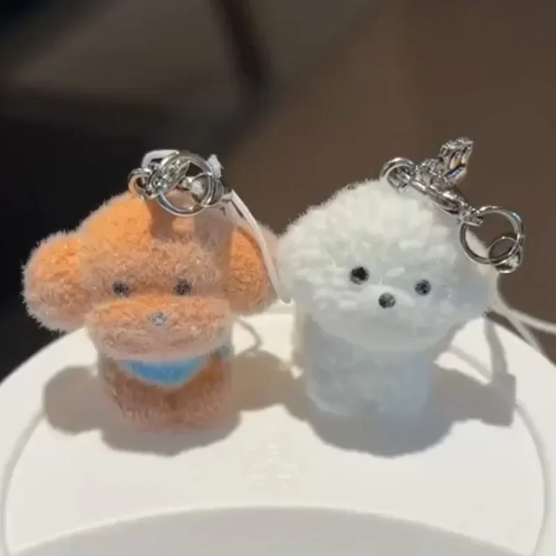 لطيف الكرتون الكلب الحيوان المفاتيح قلادة ظهره حلية زوجين الهدايا الهاتف الحبل يتدفقون القلطي سلسلة هواتف المفاتيح