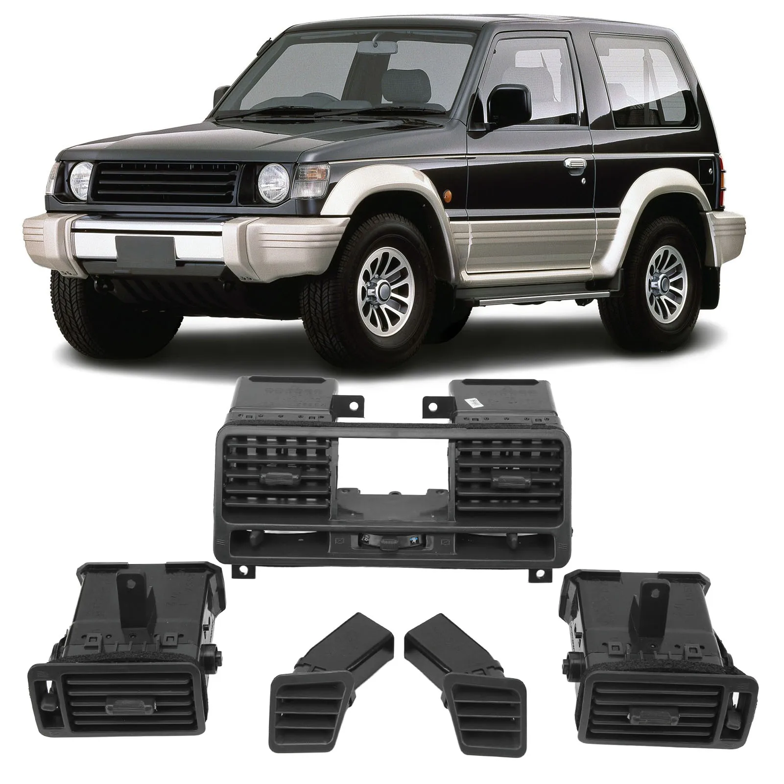 

Dashboard Air Outlet Vent Kit MR308038 High Strength Wear Proof Anti Aging Easy To Install Perfect Fit for Car