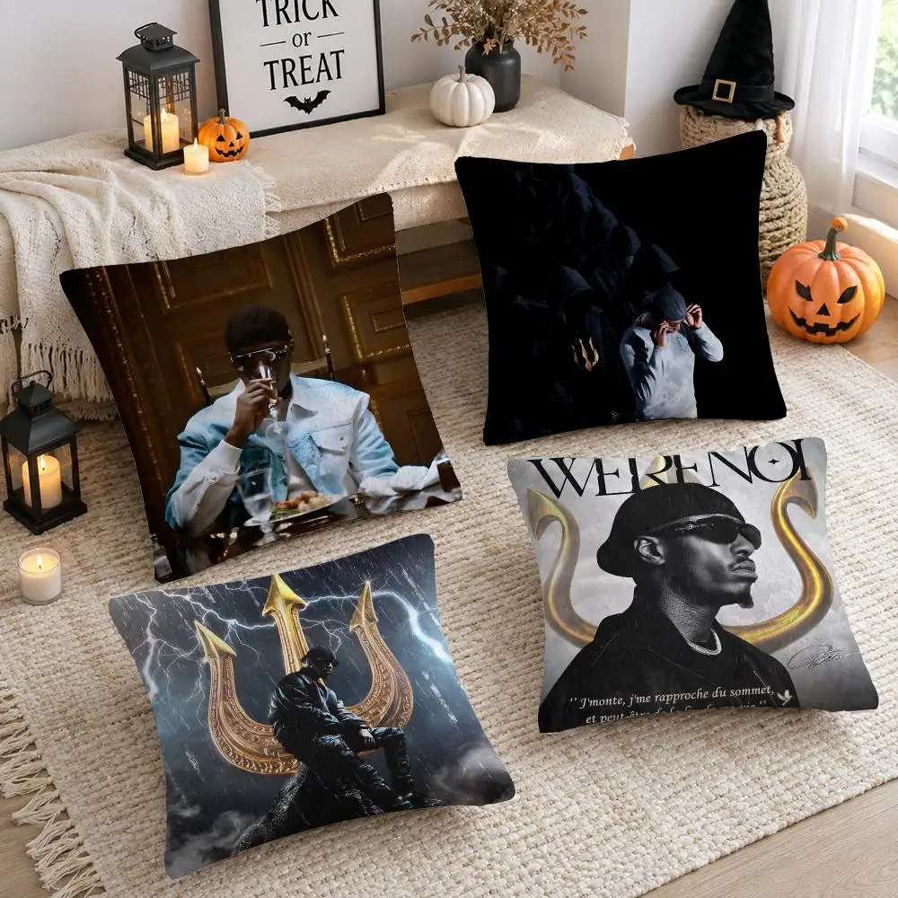 W-Werenoi Rapper Singer Cushion Cover Plush Decorative Pillow Case With Hidden Zipper Cutecore Room Decor For Home