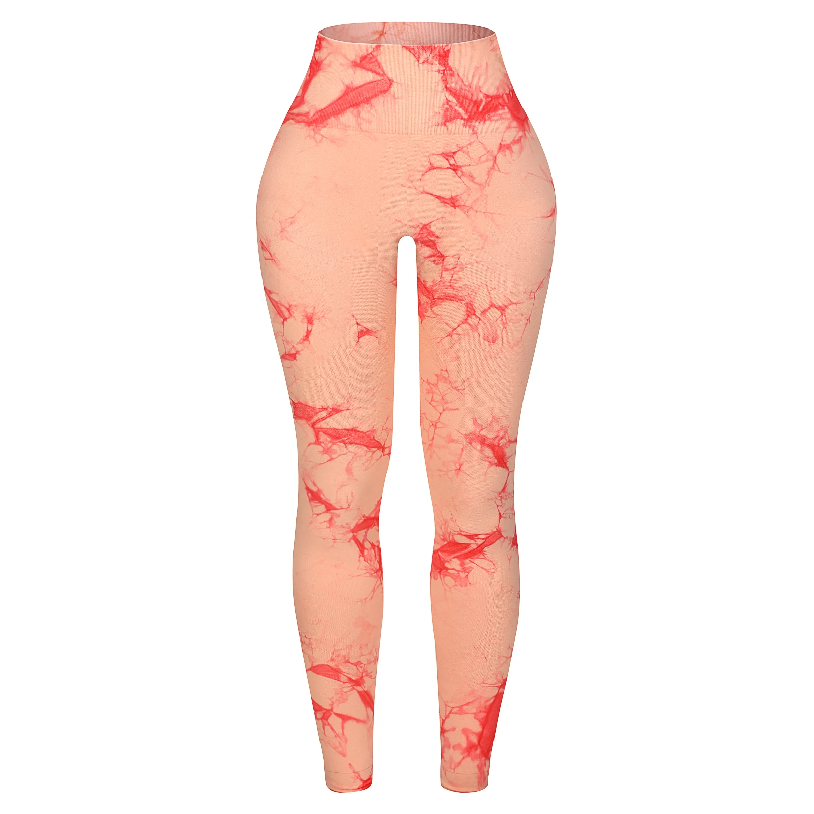 

High Waisted Yoga Pants Tie Dye Peach Hip Seamless S Size Women Leggings Sports Tights Fitness Bottoms Gym Clothes Yoga For
