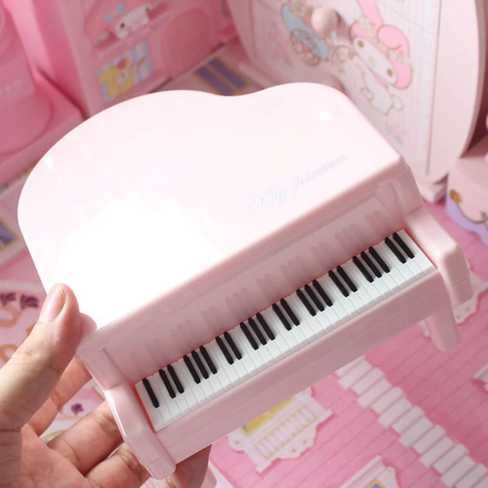 

Plastic Piano Coin Bank Pink ABS Durable Piggy Money Box Kids Saving Pot Coin Slot Gift for Girls Boys Piano Saving Bank