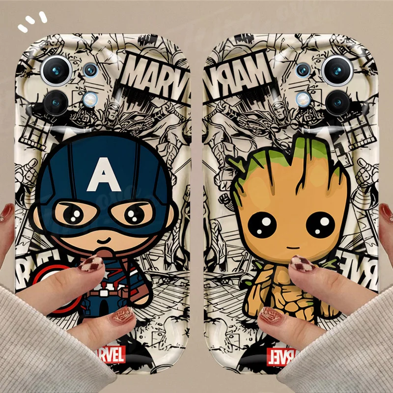 Marvel Spider Man Iron Man Case For Xiaomi Mi 13T Pro 12T 11 Lite 5G NE 11i 12 13 10T 10i POCO X3 Pro NFC X4 GT X6 X5 F3 F4 F5