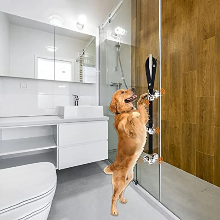 عبوتان من أجراس باب الكلاب للتدريب وأجراس الكلاب القابلة للتعديل طريقة مريحة لتدريب جروك 7 أجراس باب كبيرة الحجم 1.4