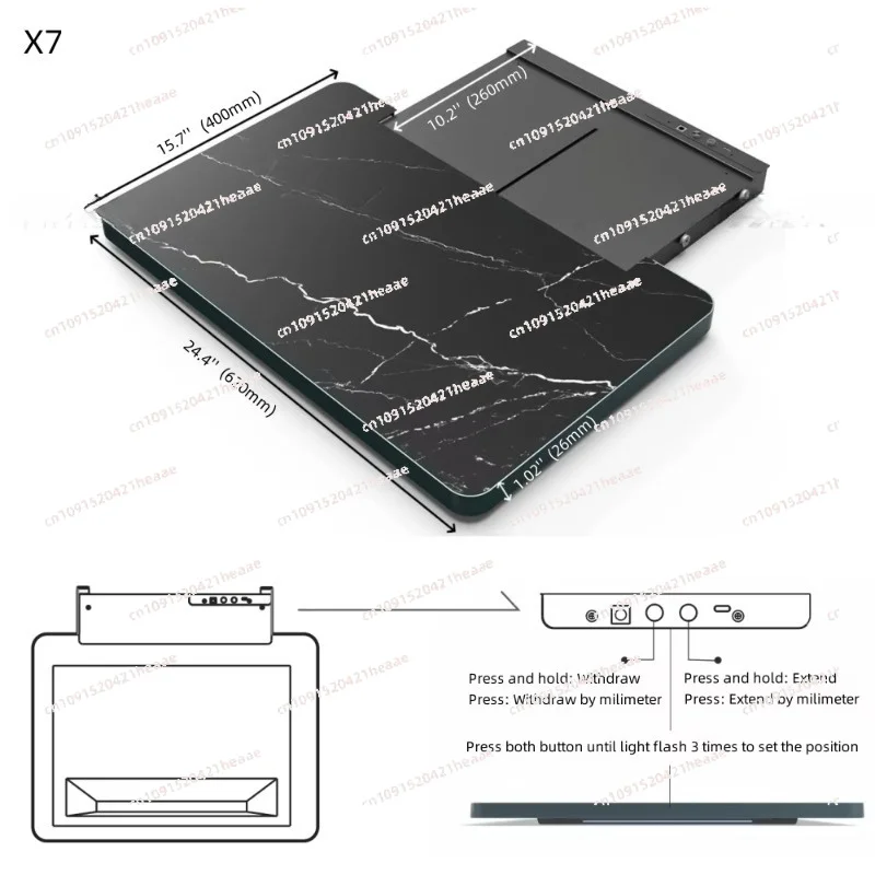 Suitable for Ultra Short Projector- Deep Blue/Golden/Sliver Automatic Slider Tray