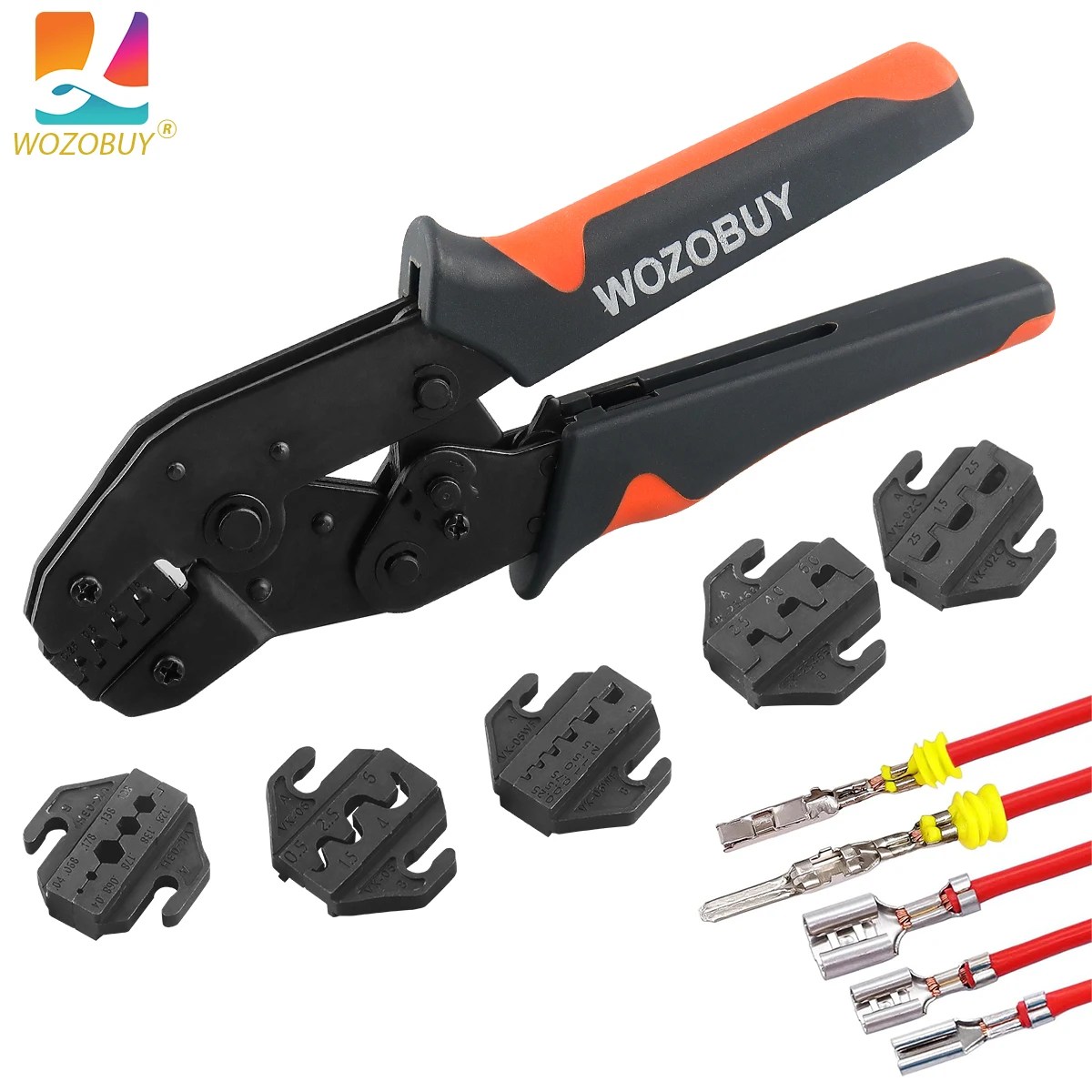 

Обжимные инструменты Клещи SN-58B Сменные губки для XH2.54/DuPont2.54/2.8/4.8/6.3/неизолированных/феррульных клемм с храповым механизмом