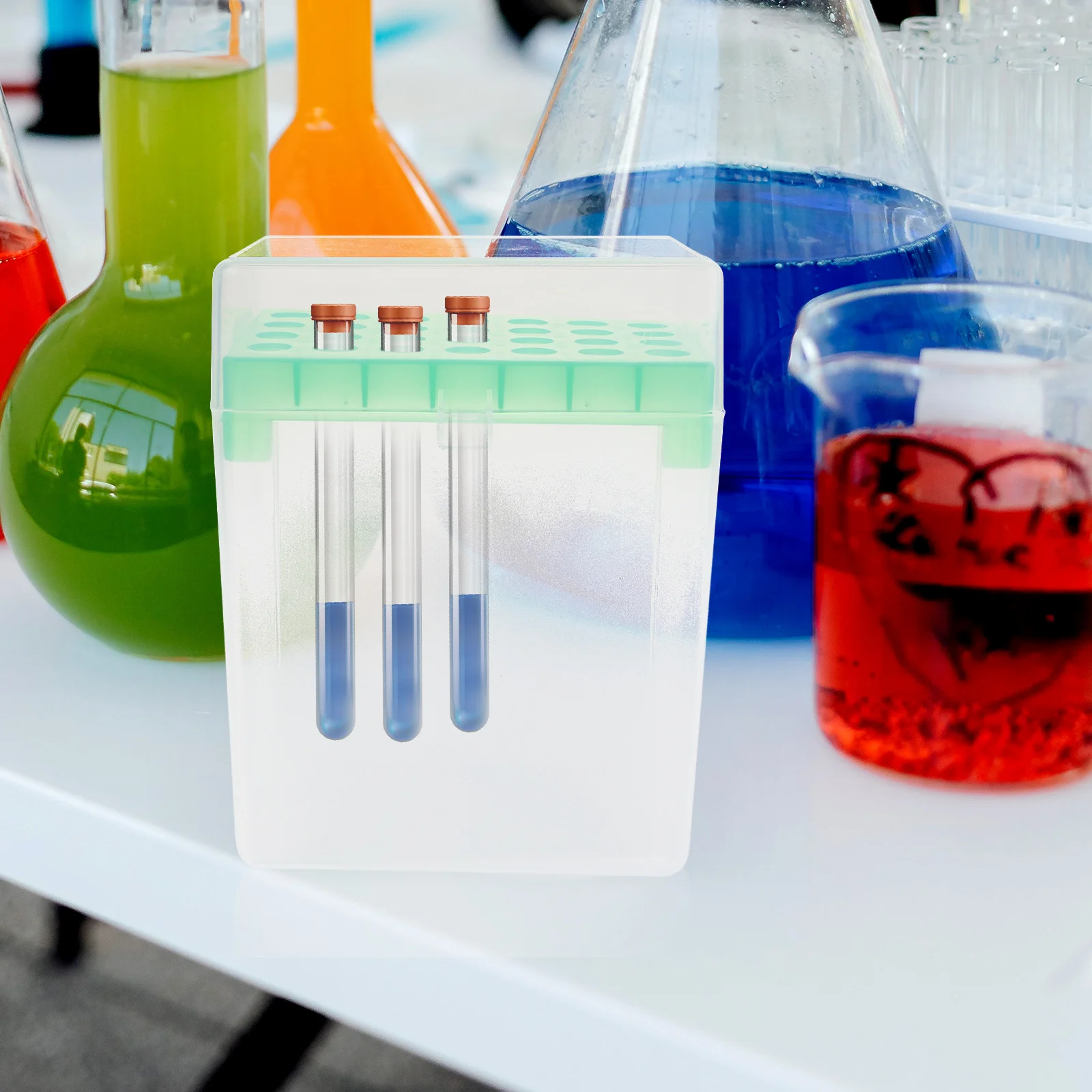 Laboratory Test Tube Holder Storage For Transport Case Plastic Sample Tubes Rack