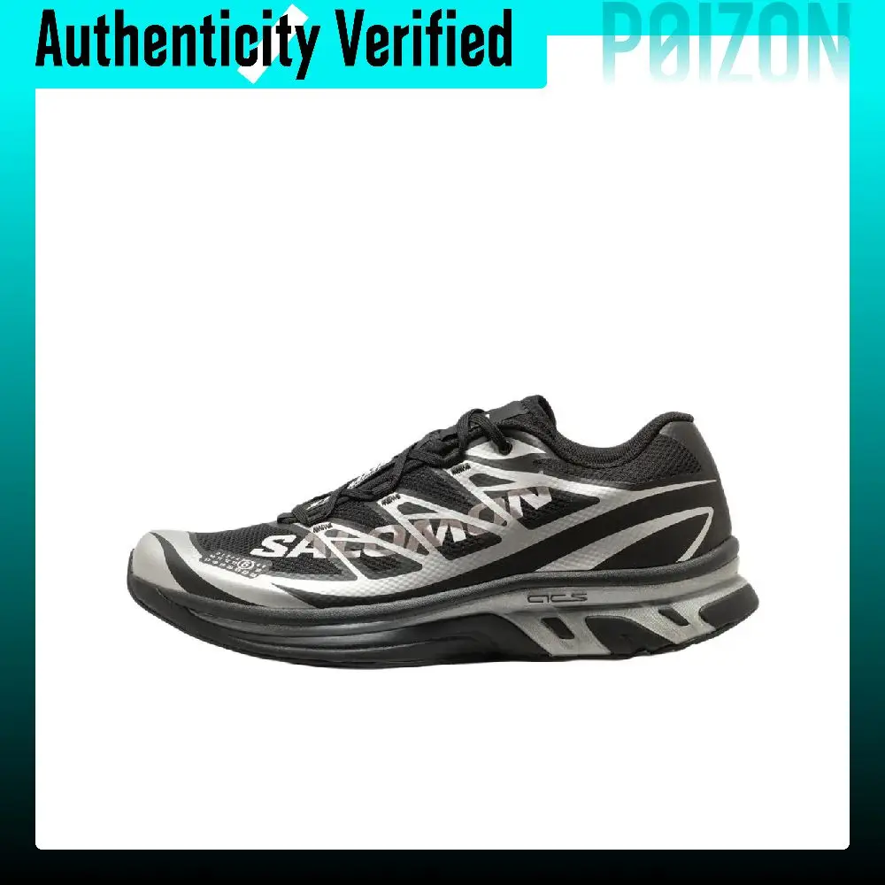 SALOMON x MM6 Maison Margiela XT MM 6 Low top Running Shoes Unisex Black Silver L49107000