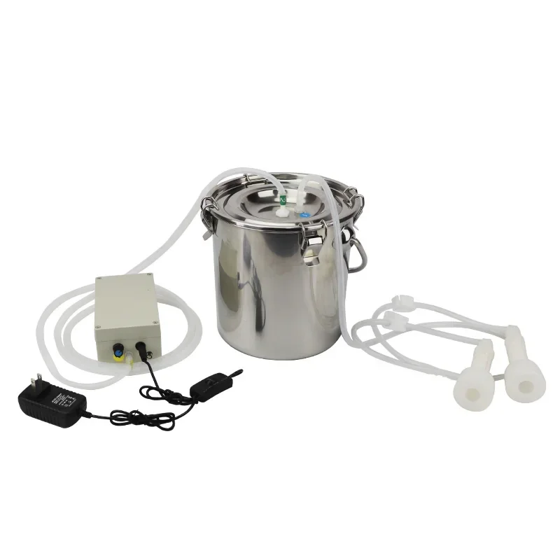 Electric Speed Adjustable Cow Milk Machine Stainless Steel Portable Easy Operated Automatic Stop Goat Sheep Cow Milking Machine