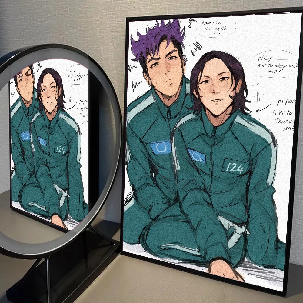 T-Thanos X Nams G-Gyu Thanosxnamgyus ملصق HD الملصقات غرفة المنزل مقهى فن الديكور طلاء جدران صورة