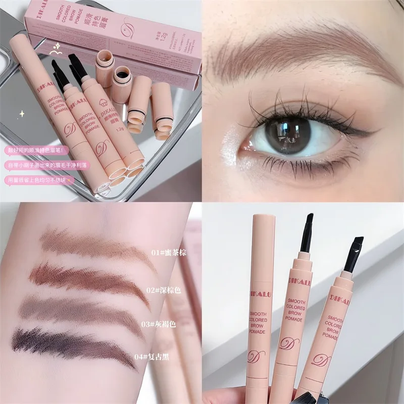 Eyebrow Gel Mascara Smooth Long Lasting Color Natural 3D Wild Brows Waterproof Smudge Proof Eyebrow Pencil Authentic Makeup