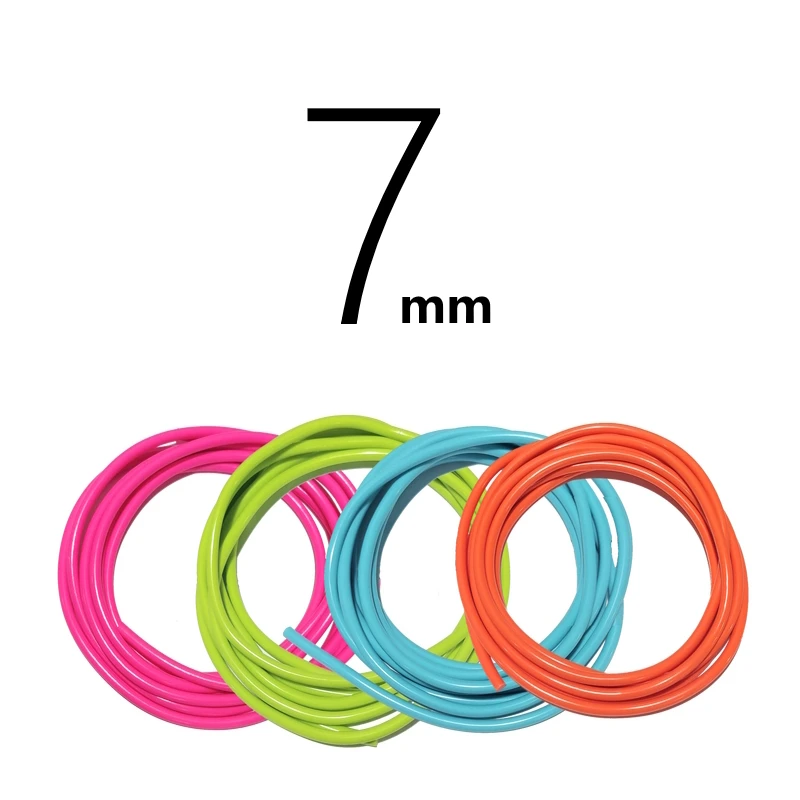 NEVERTOOLATE 7 mm diameter thick PVC rope 3 meter 3.5 meter 80A jump rope spare rope accessories backup change rope with clamps