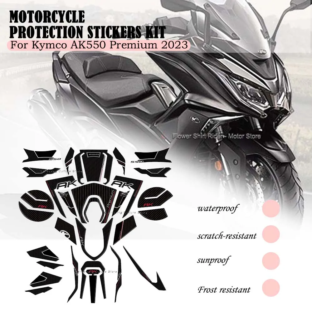 

For Kymco AK550 Premium 2023 3D Epoxy Resin Waterproof Scratch-Resistant Protective Sticker Motorcycle a Series of Stickers