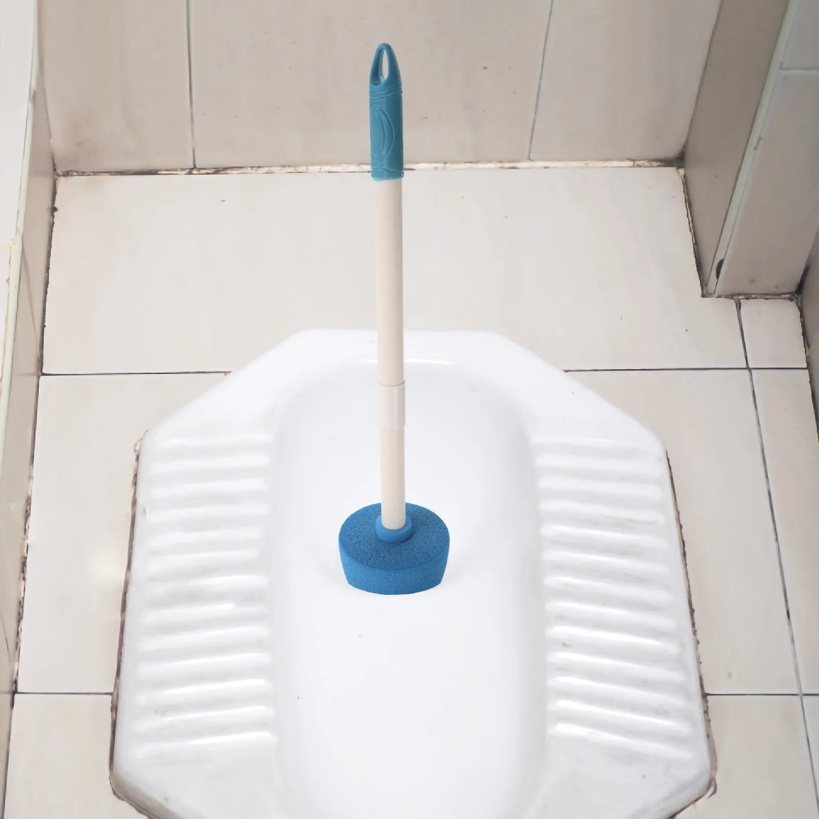 60Mm Squat Toilet Drain Plug with Handle Anti Odor Seal Backflow Guard Floor Drain Stopper for Bathroom Toilet Bowl Public