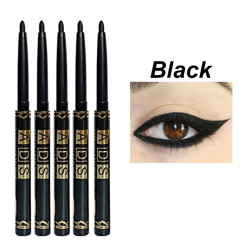 2 in 1 Automatic Eyebrow & Eyeliner Pencil, Waterproof Smudge-Proof Long Lasting Dual Use Eye Liner Brow Definer, Black Brown