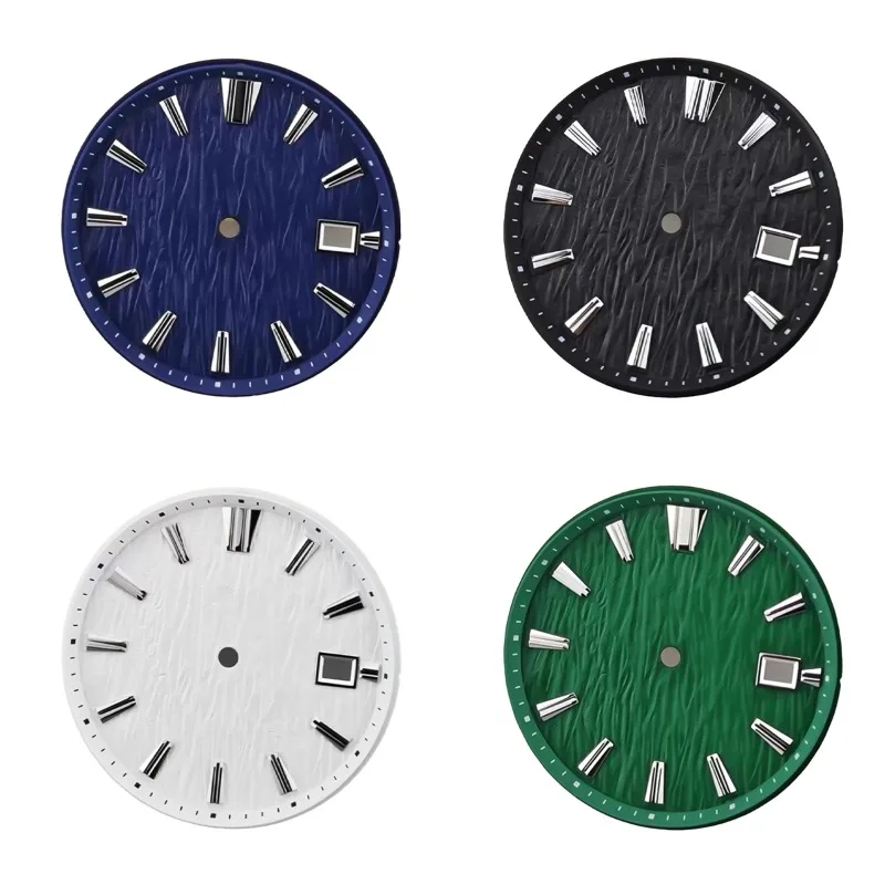 جديد NH35 ساعة الطلب 33.5 مللي متر أسود أبيض أزرق أخضر الهاتفي ل NH35 NH36 ساعة يد تعمل بالحركة اكسسوارات لا شعار لتقوم بها بنفسك أجزاء