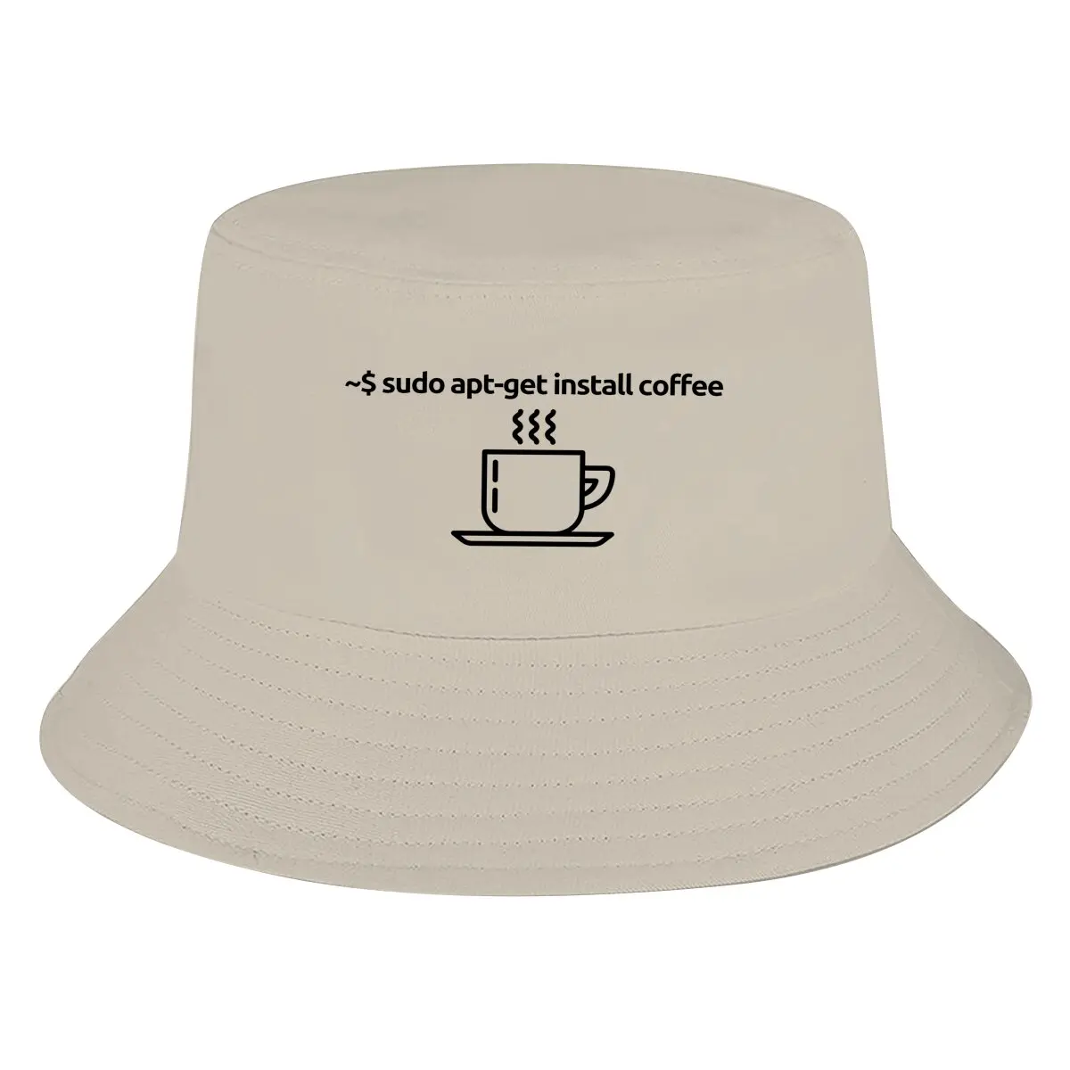 linux sudo apt get install coffee funny linux command line EssentialMen Women Bucket hat Panama Hat  caps Sun hats Novelty Gift