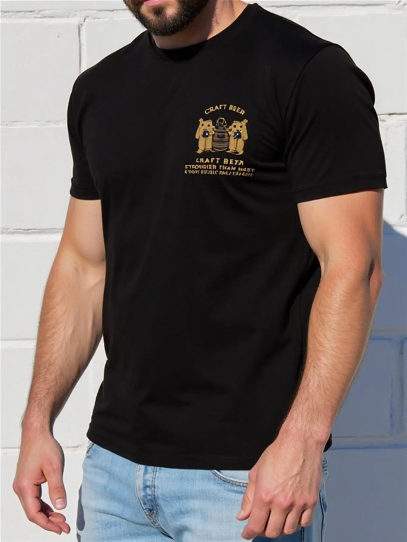 Men's Black T-Shirt… - image