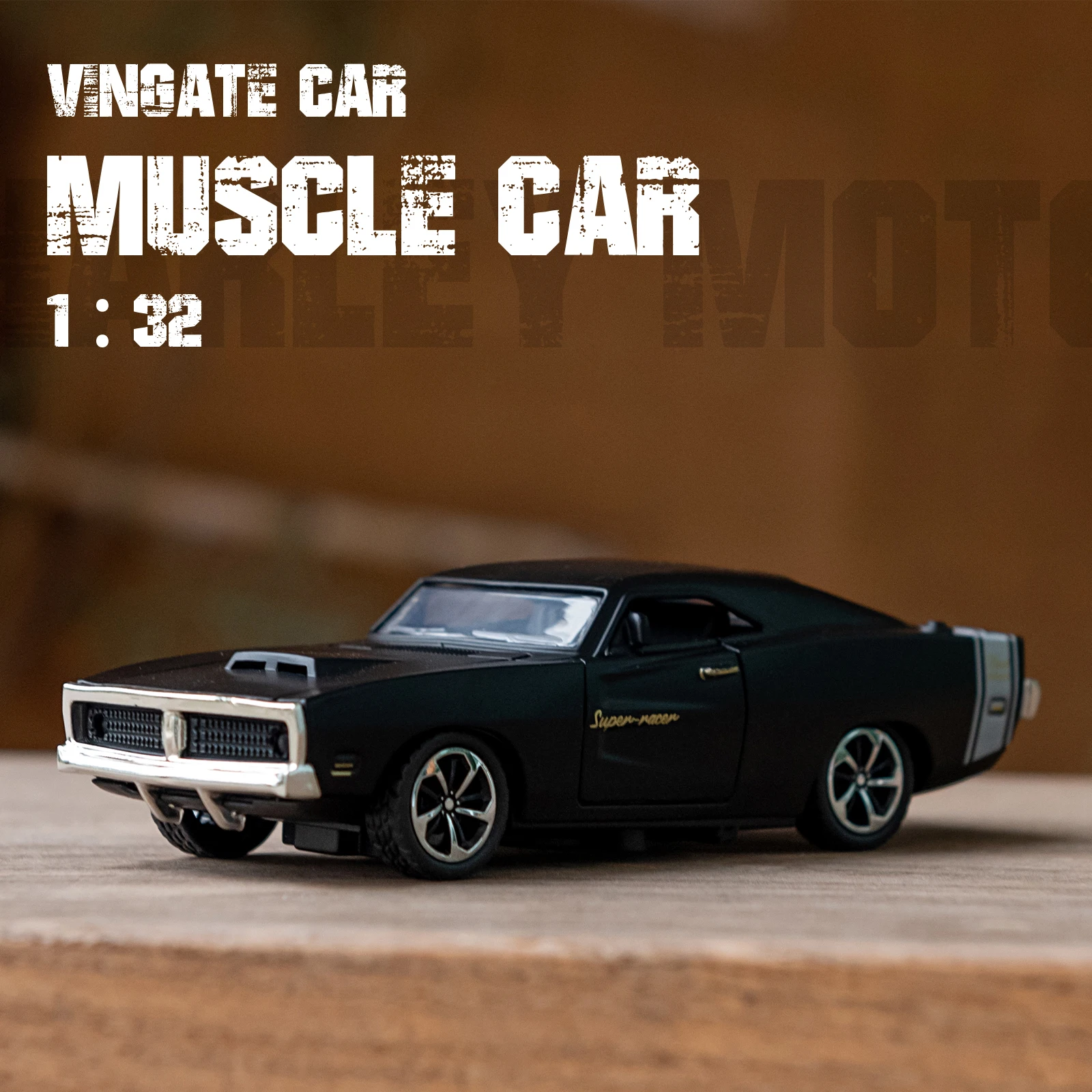 1:32 legierung Diecast Super Racer Muscle Vintage Auto Modell Pull Back Auto Miniatur Fahrzeug Replik Für Sammlung Geschenk für Kind