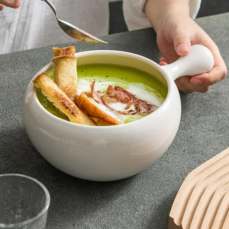 bowl-white-handle-pot-ceramic-breakfast-salad-bowl-creative-hotel-restaurant-features-tableware