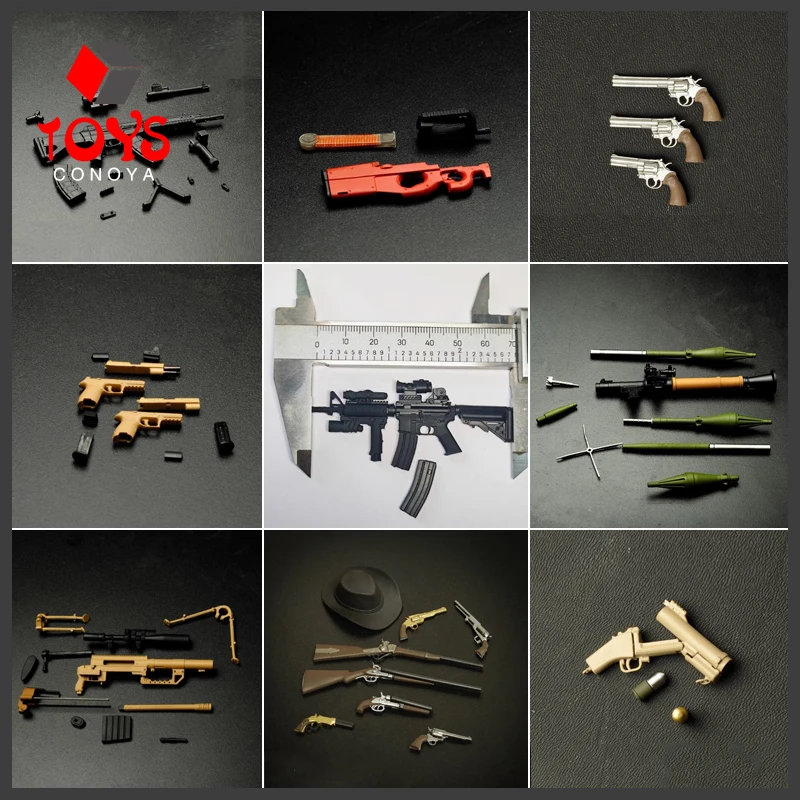 

In Stock 1/12 Scale HK416 MCX MK18 P30 AK12 Mini Gun Model Accessories Fit 6" Soldier Action Figure Body Dolls