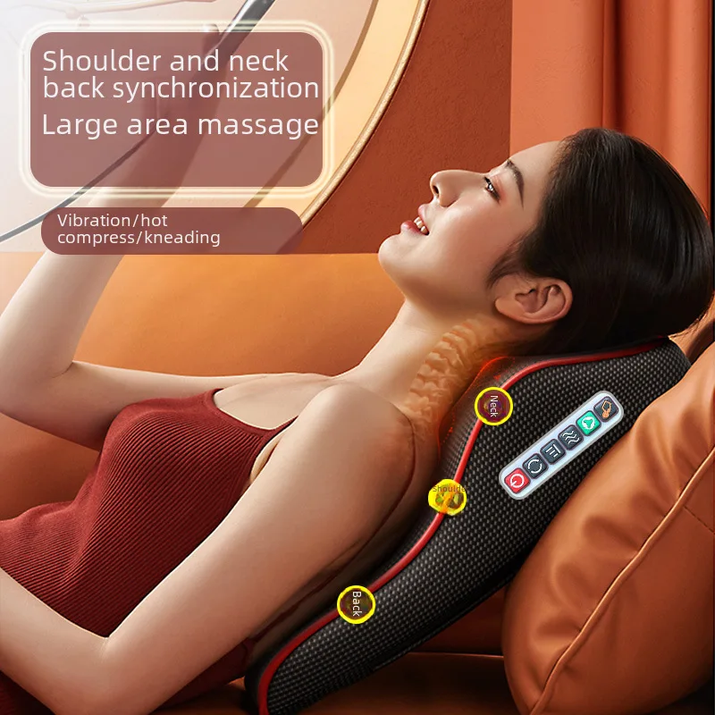 

Neck Lumbar Cushion-Border Massager Neck Shoulder Lumbar Spine Multi-Function Whole Body Car Home Kneading Massag